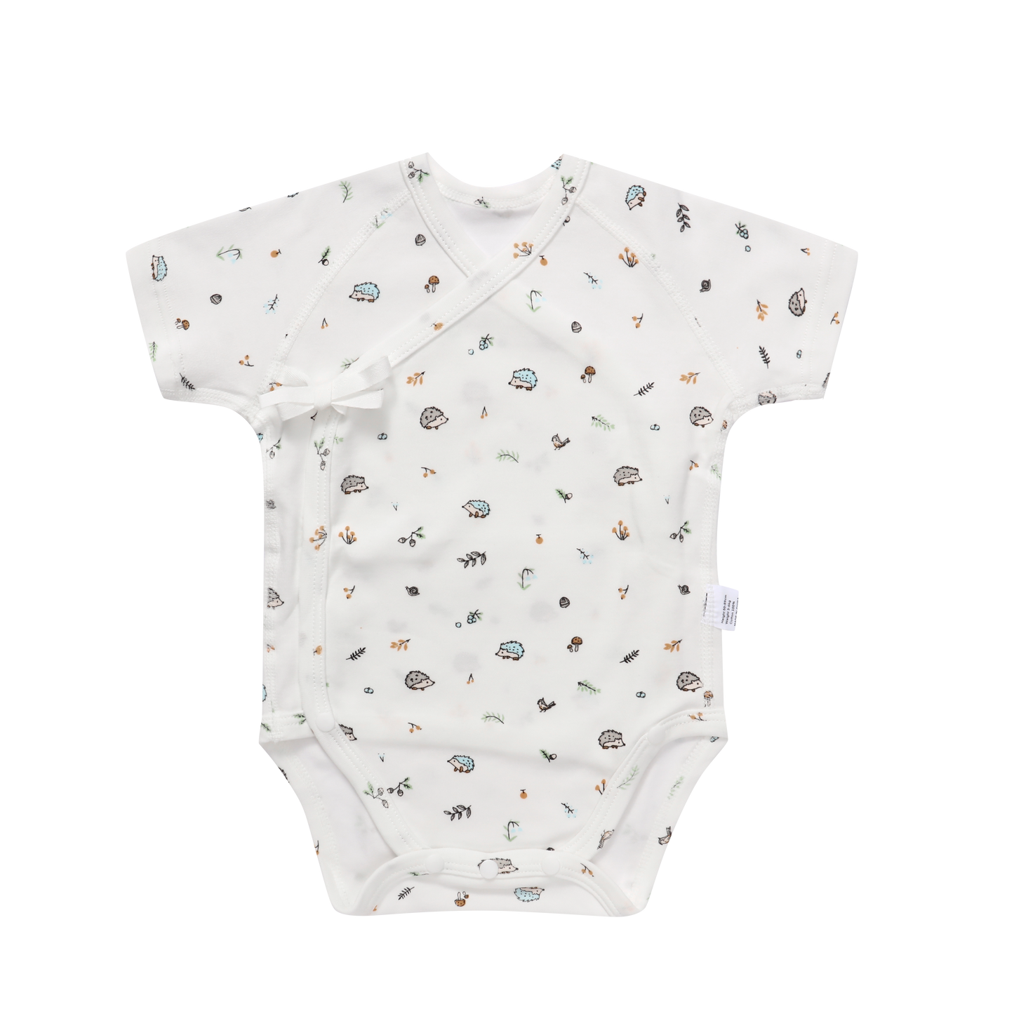 Newborn Baby Blue Cotton Jacquard Triangle Romper