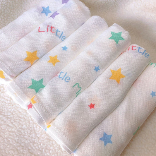 Pack of 6 Soft  Bamboo Baby Burp Cloth - 100% Bamboo 27x27''